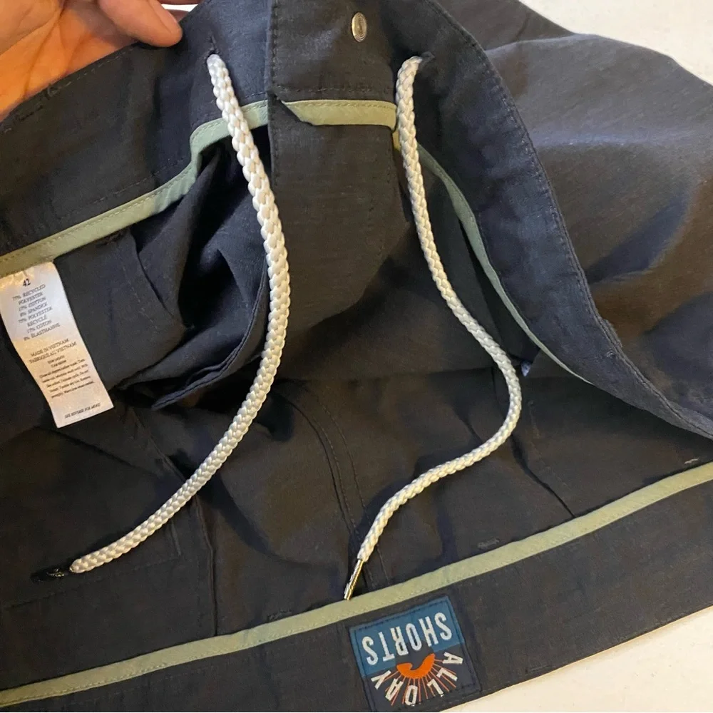 Faherty Mens All Day Shorts Size 42 Charcoal Gray Drawstring 7